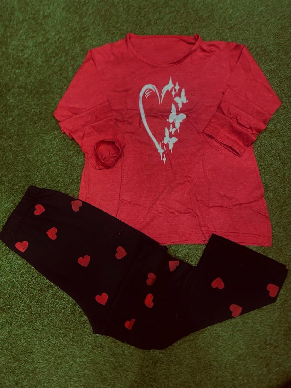 Ladies Jersey Night Suit